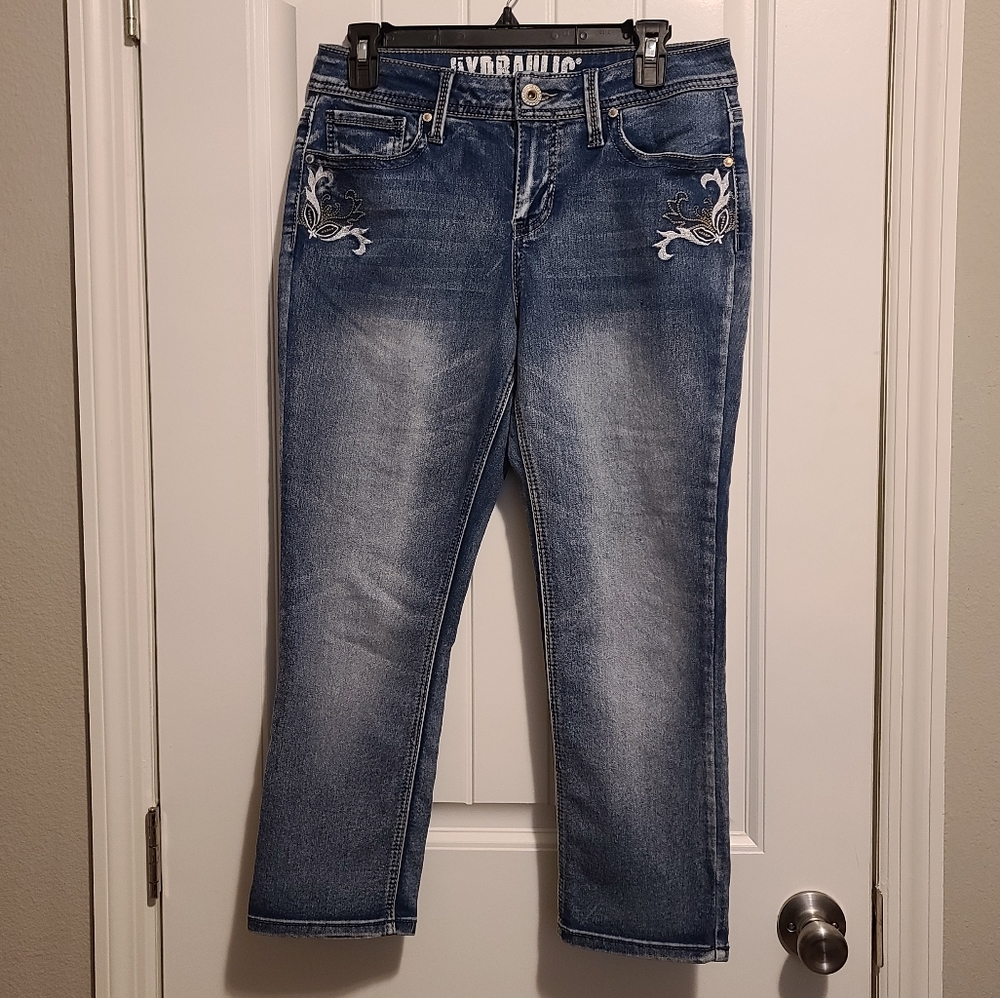 🌹Hydraulic Blue Jean Capris Sz 10 Like New!!
